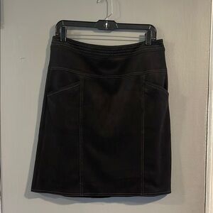 J.‎ MCLAUGHLIN Black Faux Suede Mini Skirt Size 8